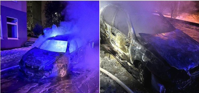 У Рівному горіла автівка 