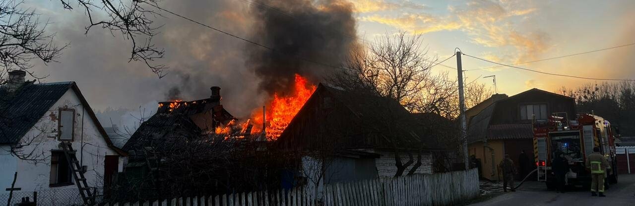 В Костополі горів житловий будинок 