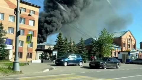 Під Москвою горить завод