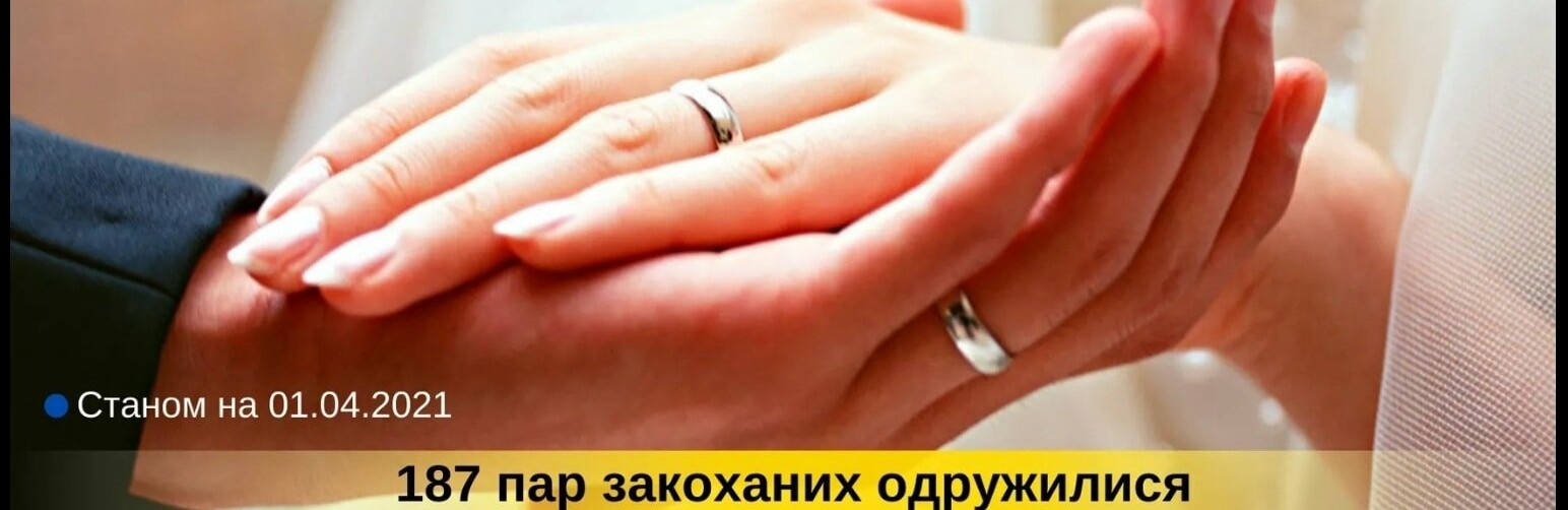 З початку 2021 року у Рівному 136 закоханих пар побралися «За добу»