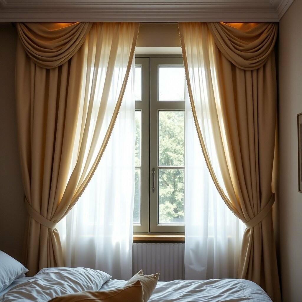 Якісні штори на вікна спальні від Welwet