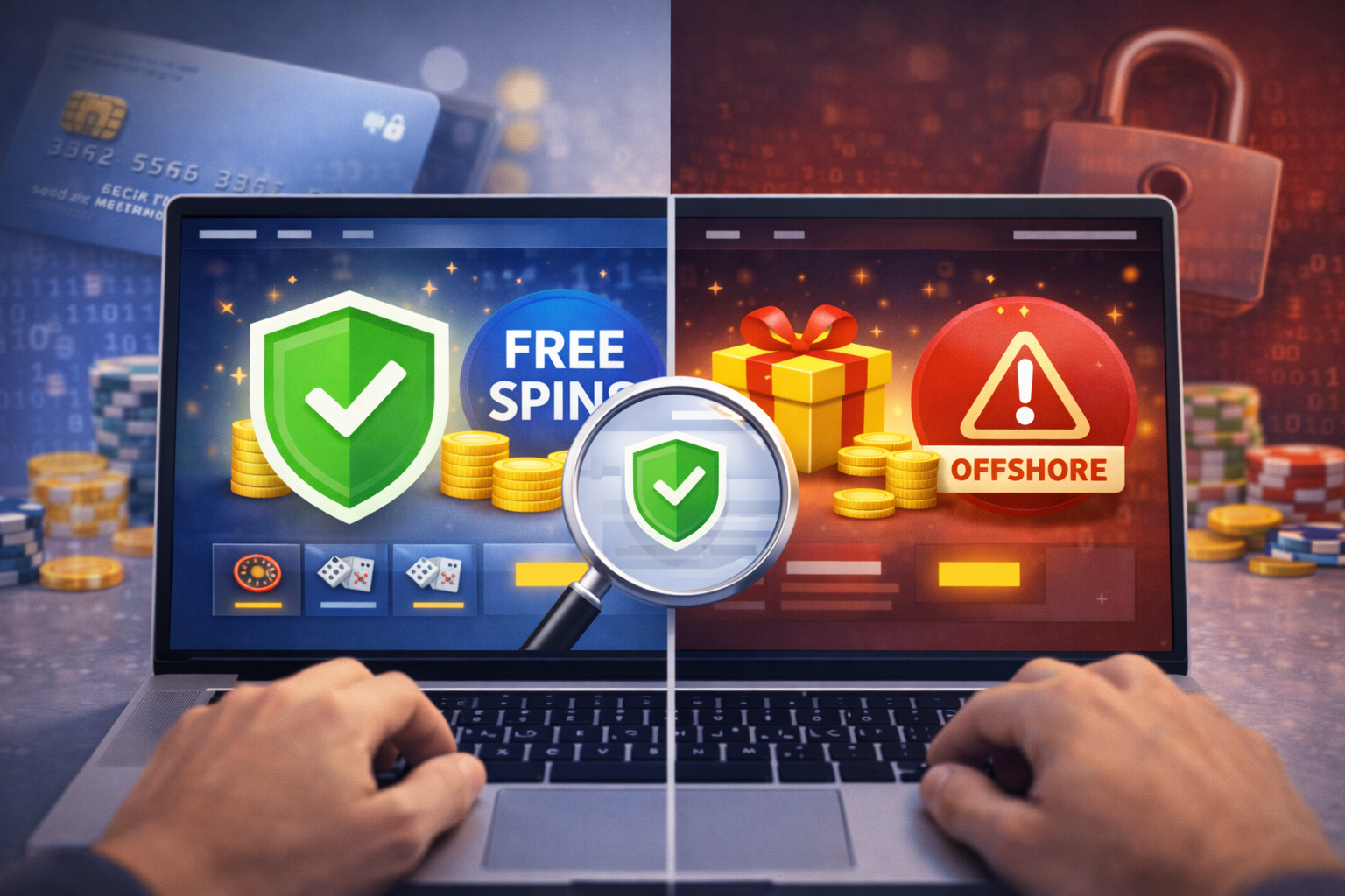 Гравець перевіряє ліцензію онлайн-казино в офіційному реєстрі PlayCity