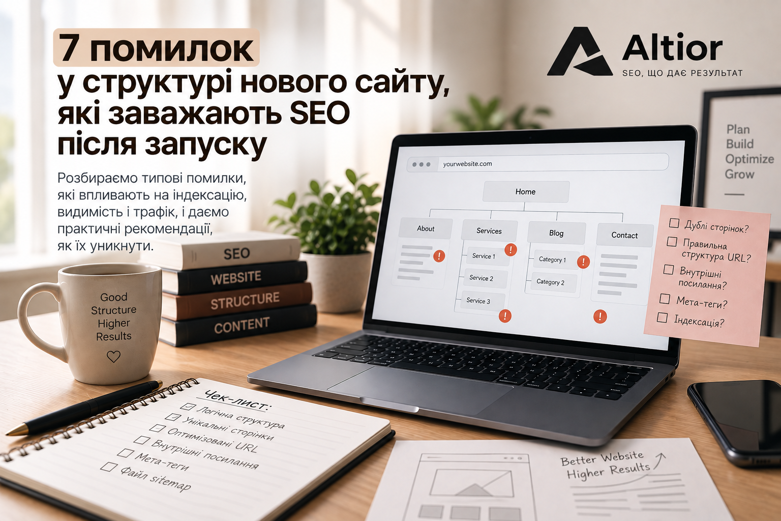  помилки структури сайту для SEO